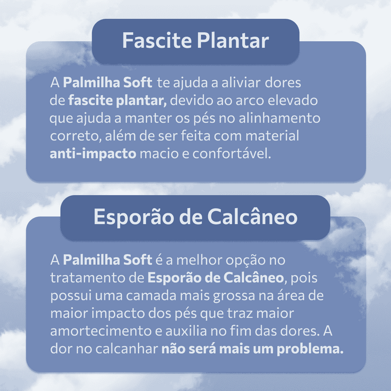 PALMILHA | SOFT - Saúde e Alívio das Dores Para Seus Pés