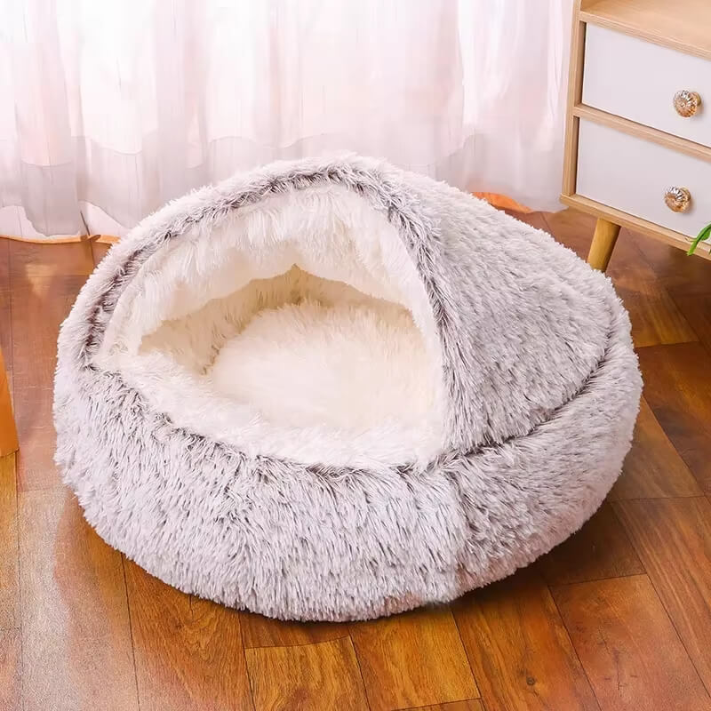 Cama Toca de Pelúcia para Gatos | Cat House - Mais Conforto e Menos Estresse para Seu Pet